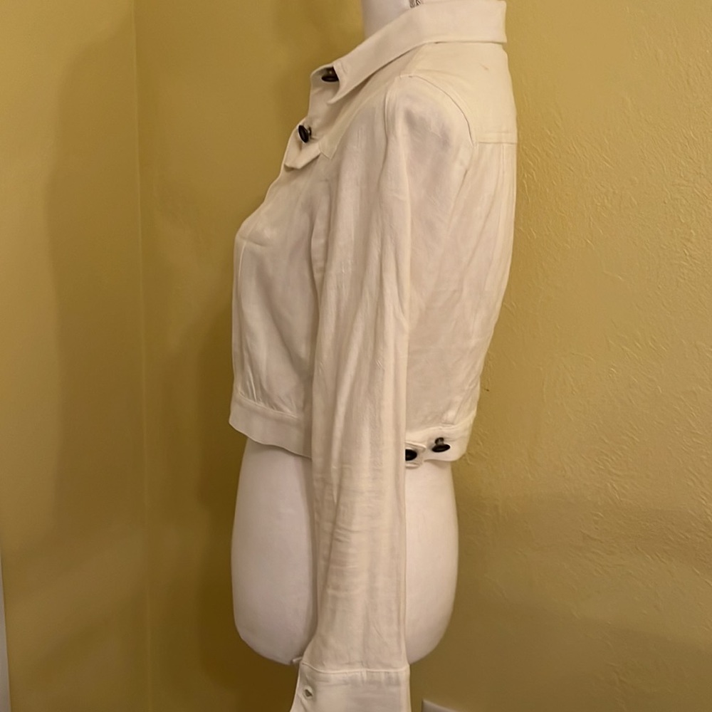 Style Rack white crop jacket size small - Picture 3 of 5